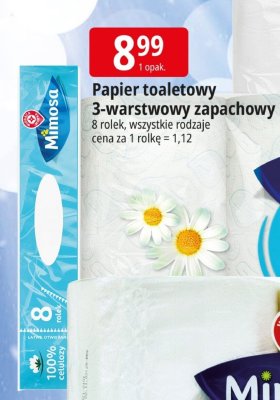 Papier toaletowy 3-warstwowy zapachowy Mimosa promocja w Leclerc