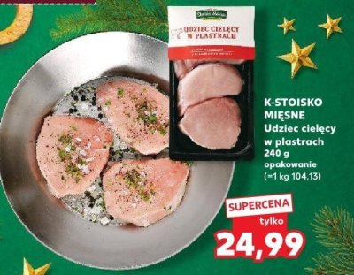 Udziec cielęcy w plastrach K-Stoisko Mięsne promocja w Kaufland