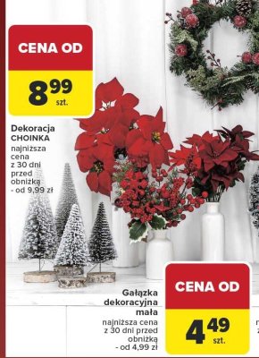 Dekoracja CHOINKA promocja w Carrefour
