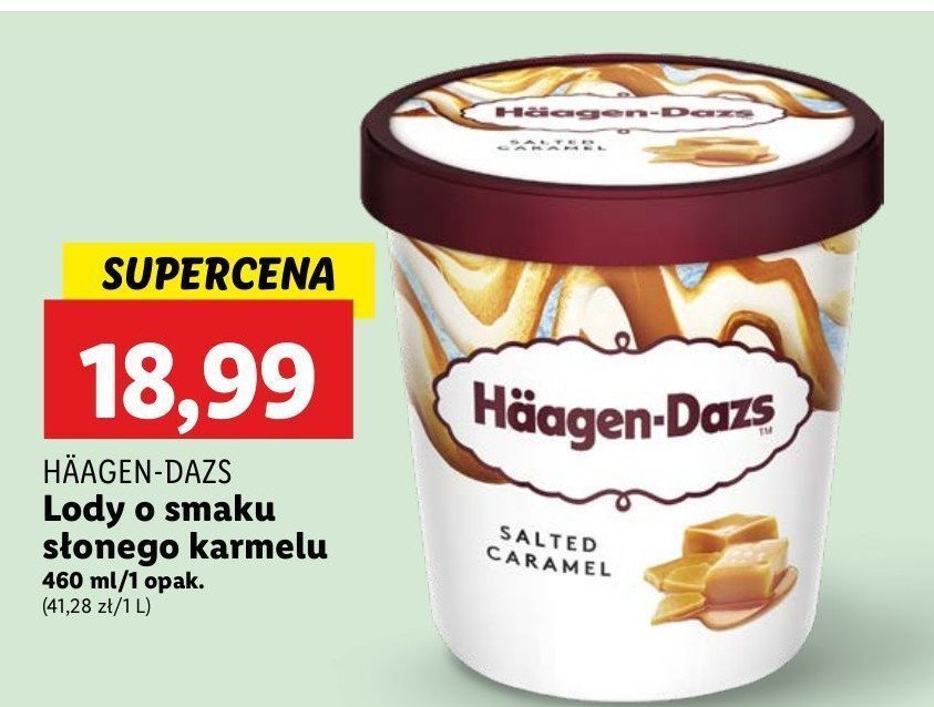 Lody salted caramel Haagen-dazs promocja