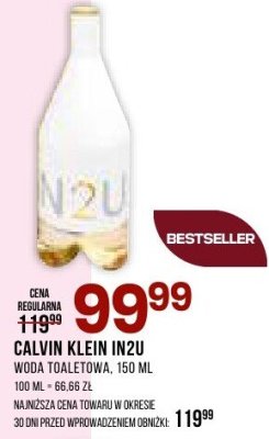 Perfumy CALVIN KLEIN IN2U woda toaletowa promocja w Drogerie Natura