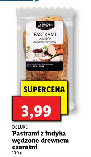 Pastrami z indyka wędzone czereśnią Deluxe promocja