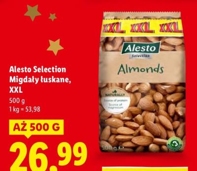 Orzechy Alesto Selection Migdały łuskane, XXL promocja w Lidl