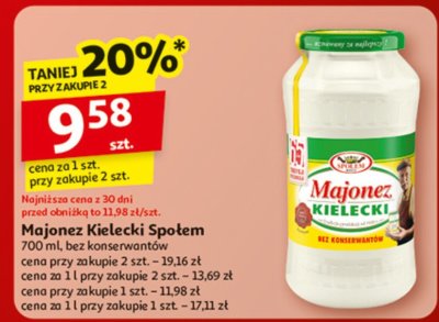 Majonez Kielecki Spolem promocja w Auchan