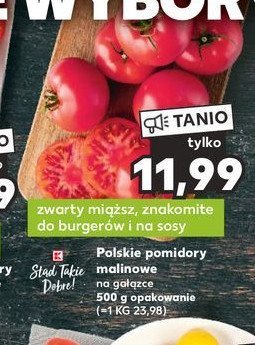 Pomidory malinowe na gałązce K-classic stąd takie dobre! promocja