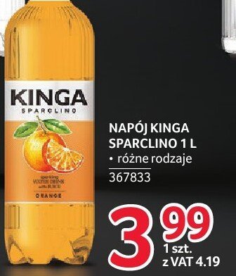 Napój Kinga Sparclino 1 l różne rodzaje promocja w Selgros