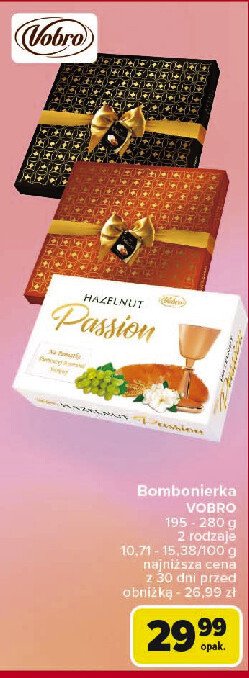Bombonierka hazelnut passion Vobro promocja w Carrefour Market