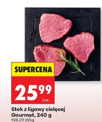 Stek z ligawy cielęcej, 240 g promocja w Biedronka