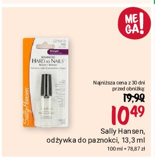 Od偶ywka do paznokci SALLY HANSEN ADVANCED HARD AS NAILS promocja
