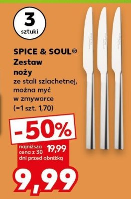 Zestaw noży ze stali szlachetnej promocja w Kaufland