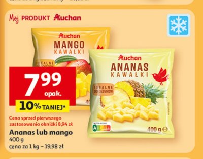 Mango kawa艂ki Auchan r贸偶norodne (logo czerwone) promocja