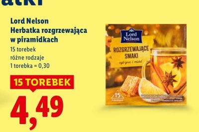 Herbatka rozgrzewająca w piramidkach  promocja w Lidl