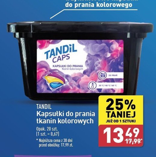 Kapsułki do prania color Tandil promocja