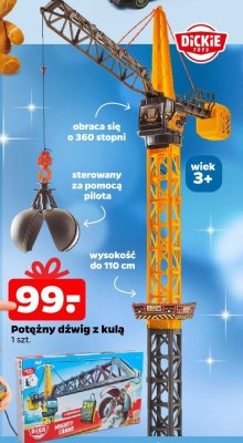Zabawka potężny dźwig z kulą promocja w Netto