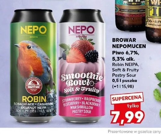 Piwo Nepomucen robin neipa promocja w Kaufland