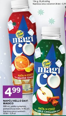 Napój Hello Day! jabłko cynamon promocja w Stokrotka