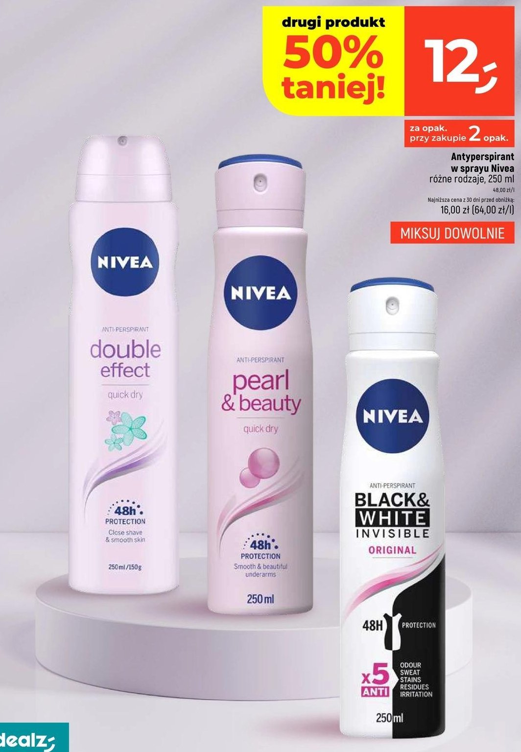 Antyperspirant NIVEA DOUBLE EFFECT promocja