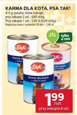 Karma dla kota, psa tak! promocja w Stokrotka