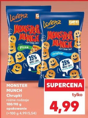 Chrupki Monster Munch różne rodzaje promocja w Kaufland