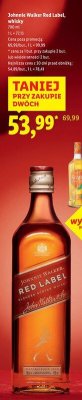 Whisky Johnnie Walker Red Label promocja w Lidl