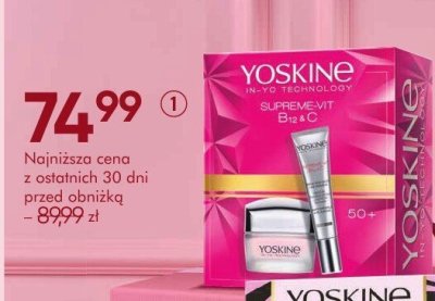 Krem YOSKINE SUPREME 50+ krem na dzień 50 ml + krem pod oczy 15 ml promocja w Super-Pharm