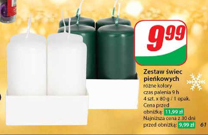 Świece pieńkowe promocja