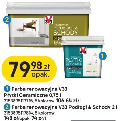 Farba renowacyjna V33 Płytki Ceramiczne 0,75l promocja w Castorama