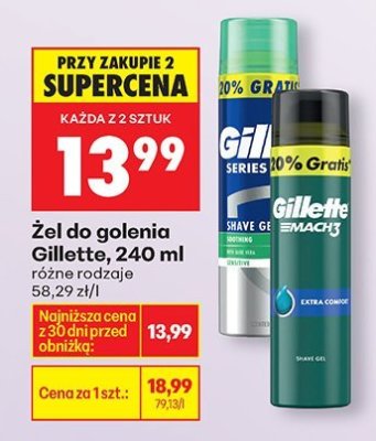 Żel do golenia 240 ml (różne rodzaje) promocja w Biedronka