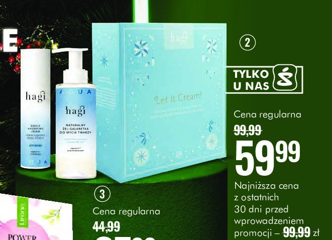 Zestaw w pudełku let it cream!: żel- galaretka 150 ml + nawilżający krem na dzień 50 ml HAGI ZESTAW promocja w Super-Pharm