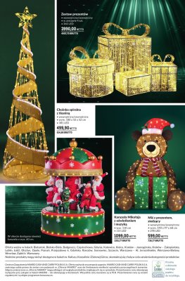 Choinka spiralna z tkaniną promocja w Makro