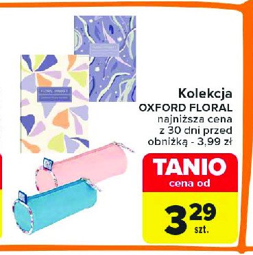 Piórnik tuba floral pastel Oxford promocja