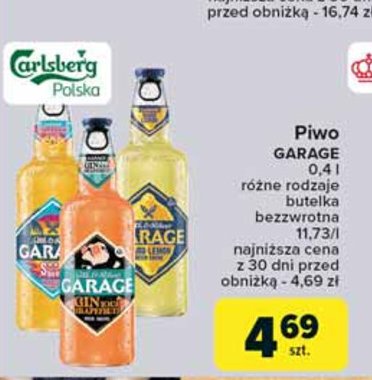 Piwo Garage ginious grapefruit promocja