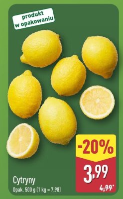 Cytryny promocja w Aldi