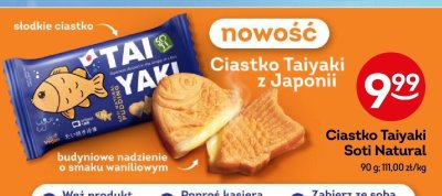 Ciastko Taiyaki Soti Natural promocja w Żabka
