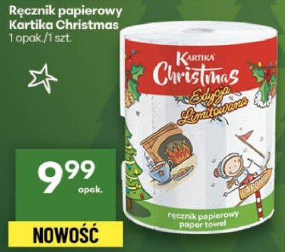 Ręcznik papierowy Kartika Christmas promocja w Delikatesy Centrum