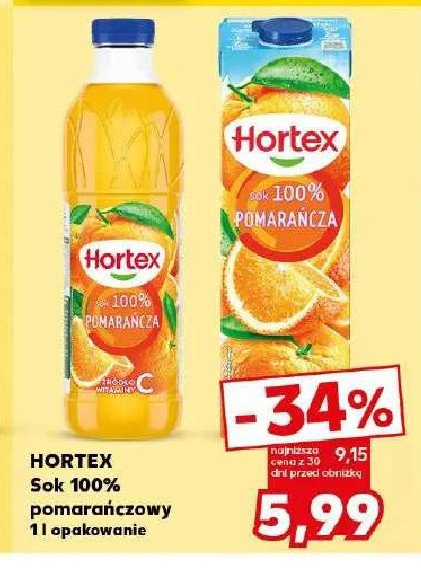 Sok pomarańczowy Hortex promocja