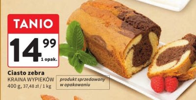 Ciasto zebra promocja w Intermarche