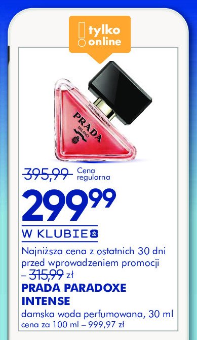 Woda perfumowana Prada paradoxe promocja w Super-Pharm