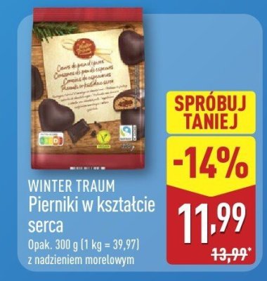 Pierniki w kształcie serca promocja w Aldi