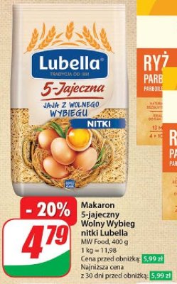 Makaron 5-jaj nitki Lubella promocja