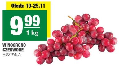 Winogrono czerwone Hiszpania promocja w SPAR