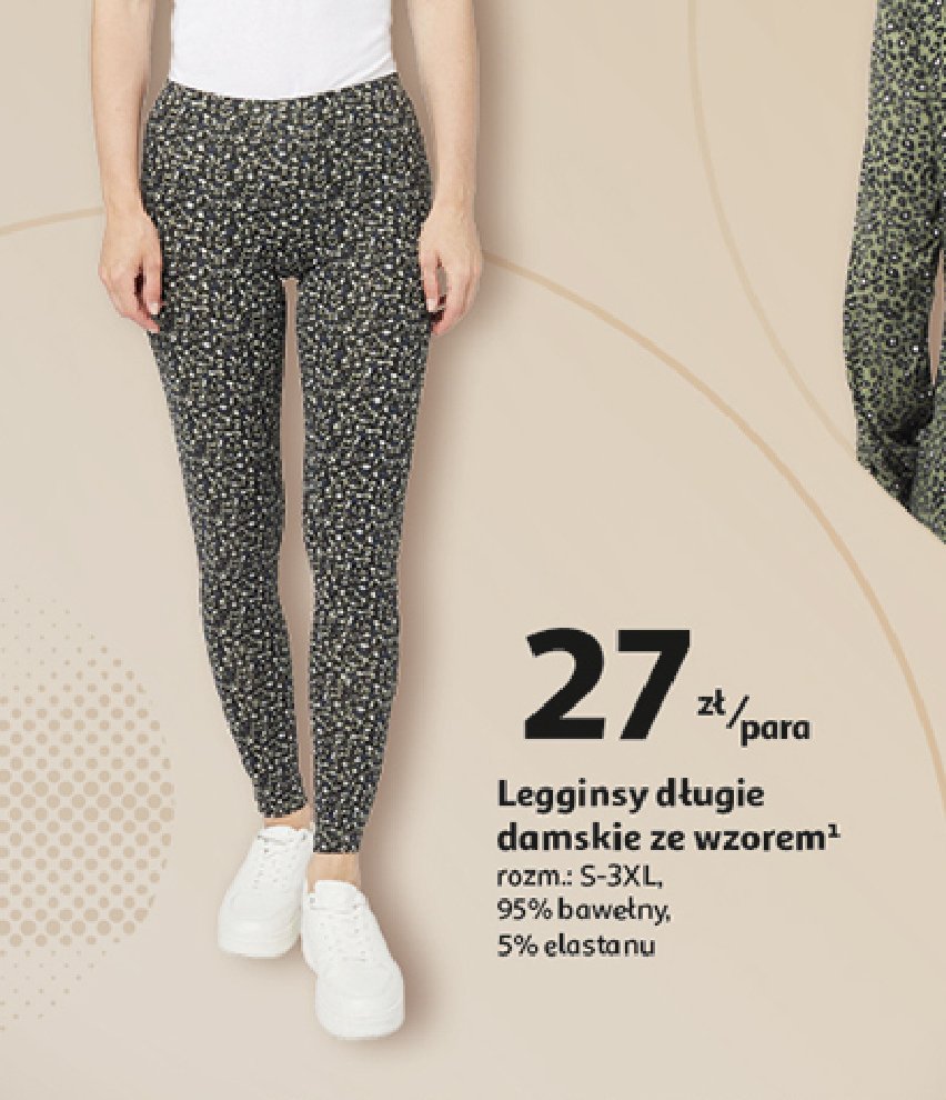 Legginsy damskie wzorzyte s-3xl Auchan inextenso promocja