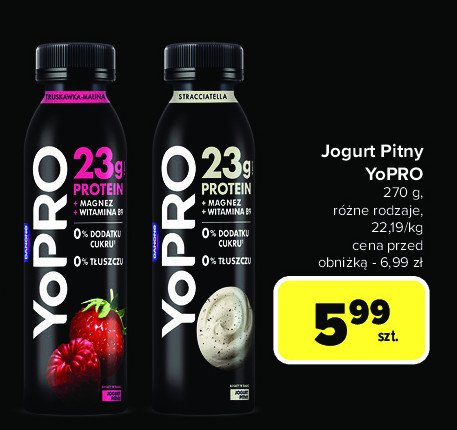 Jogurt stracciatella Danone yopro promocja w Carrefour