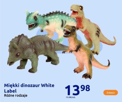 Zabawka miękki dinozaur White Label Różne rodzaje promocja w Action