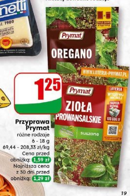 Przyprawa zioła prowansalskie promocja w Dino