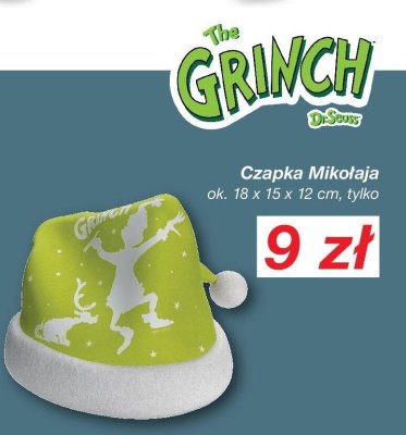 Czapka Mikołaja Grinch promocja w KiK