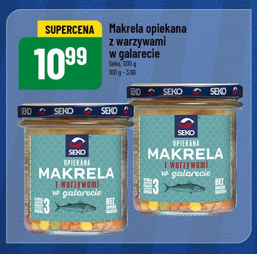 Makrela opiekana z warzywami w galarecie Seko promocja w POLOmarket