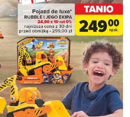 Pojazd rubble i jego ekipa de luxe Spin master promocja w Carrefour