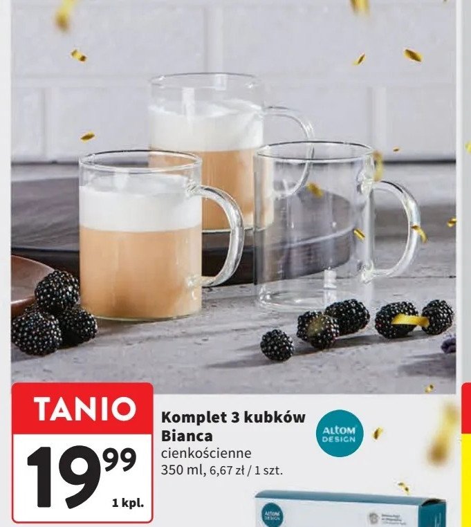 Komplet kubków bianca Altom design promocja