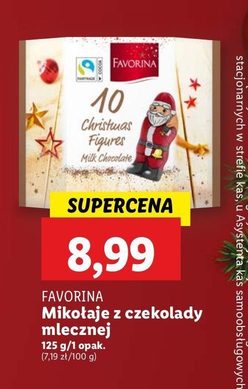 Mikołajki czekoladowe Favorina promocja